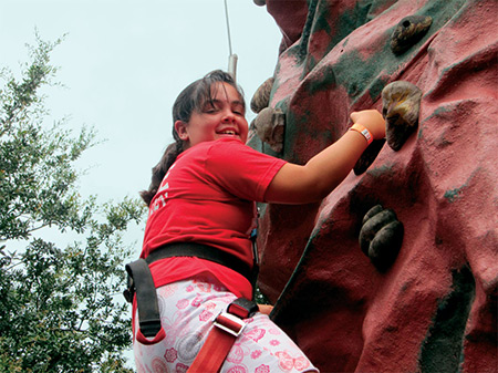 girl climbing